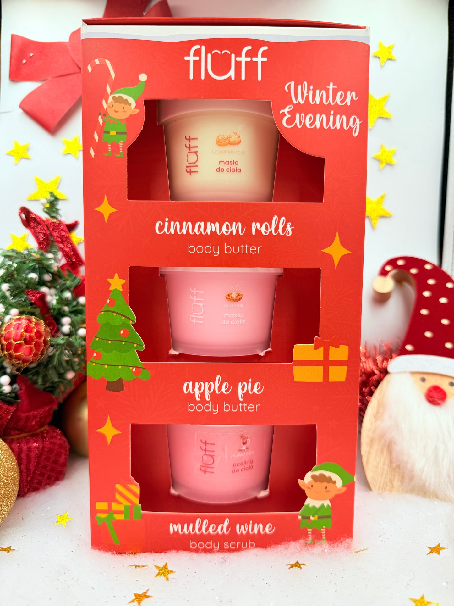 Coffret Corps 2 Beurres Corporels + 1 Gommage Winter Evening Fluff