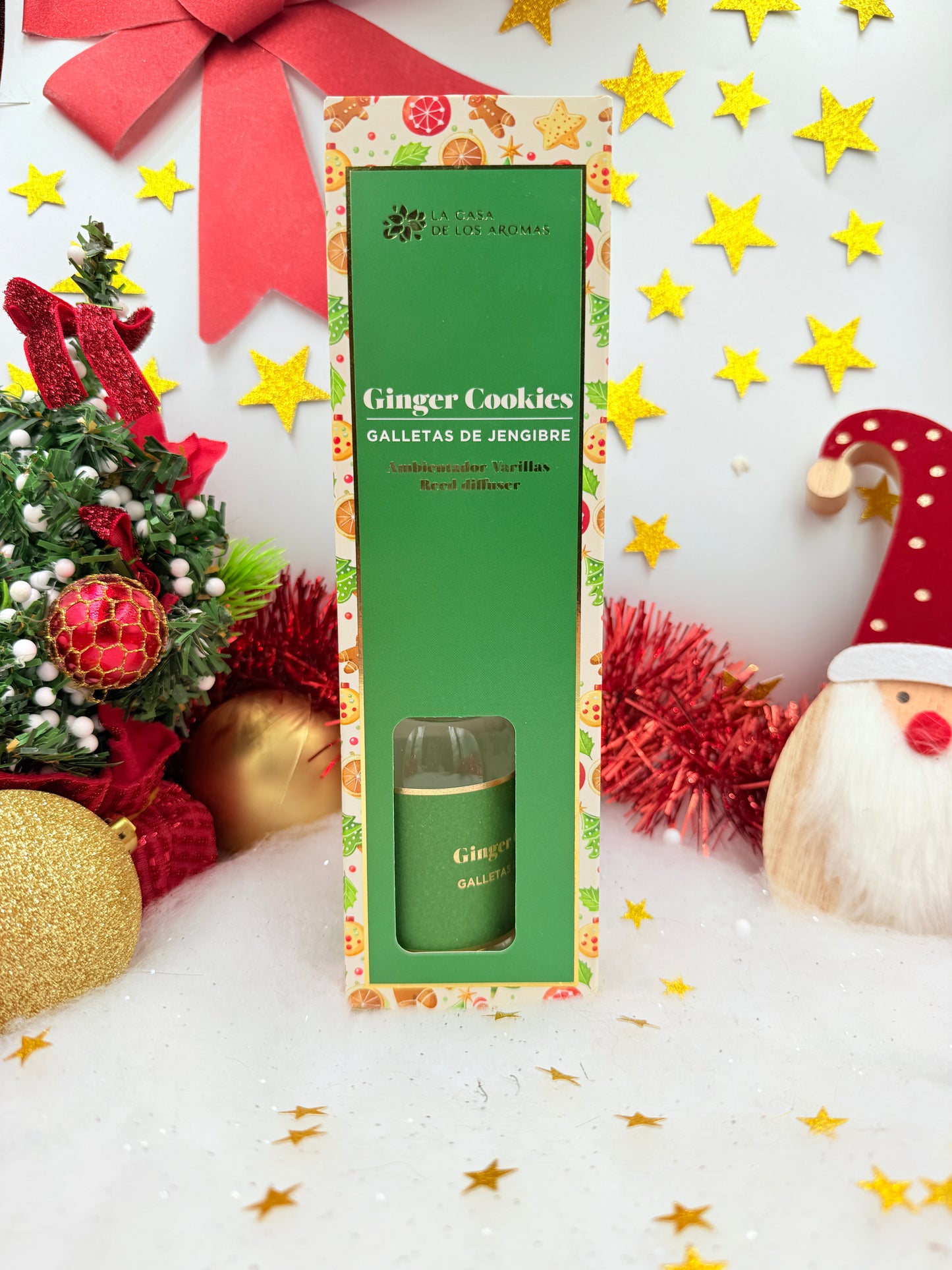 La Casa de los Aromas Diffuseur de parfum Christmas 95ml - Ginger Cookies