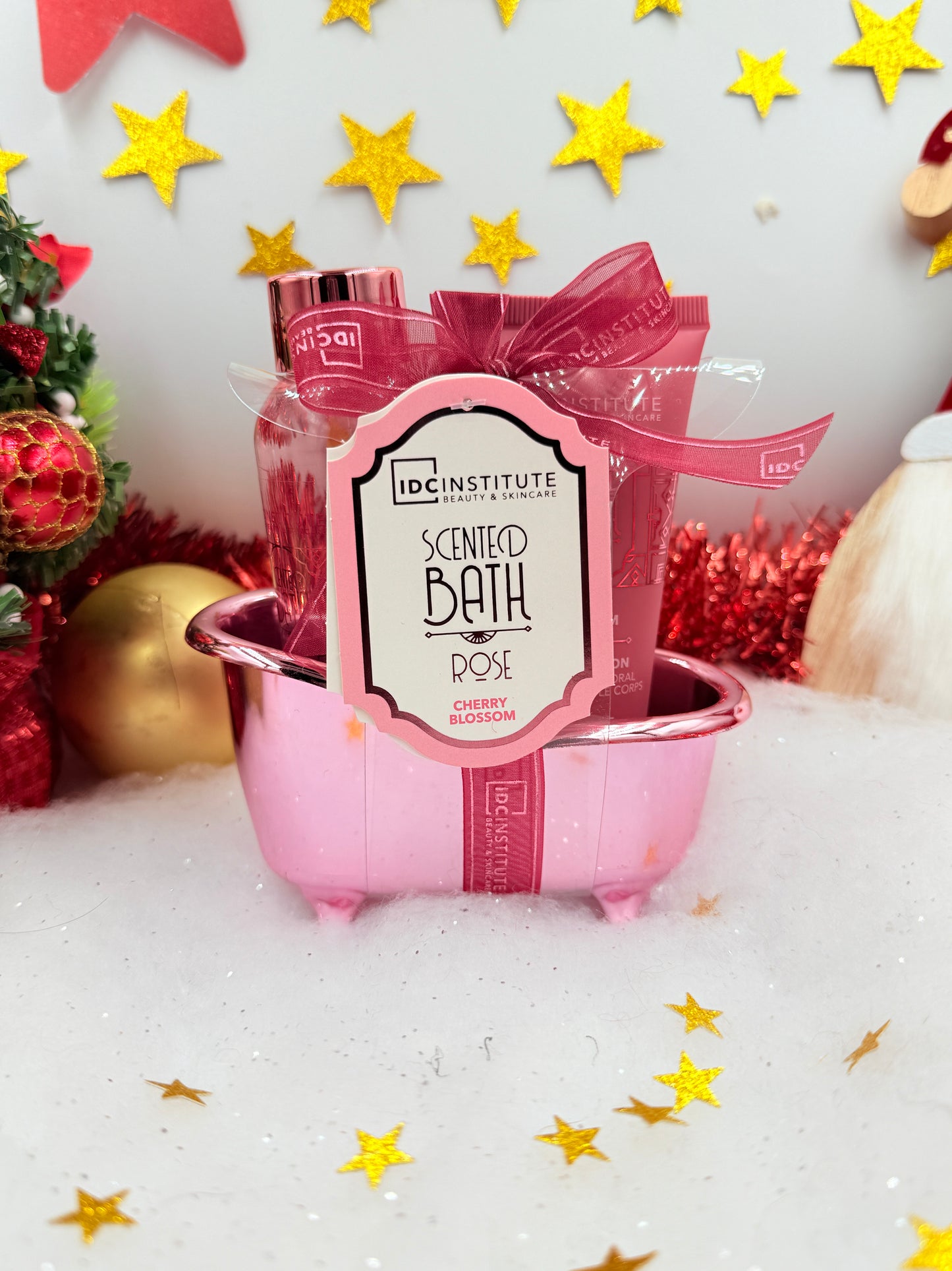 SCENTED MINIBATH ROSE 2 PCS - COFFRET CADEAU IDC INSTITUTE