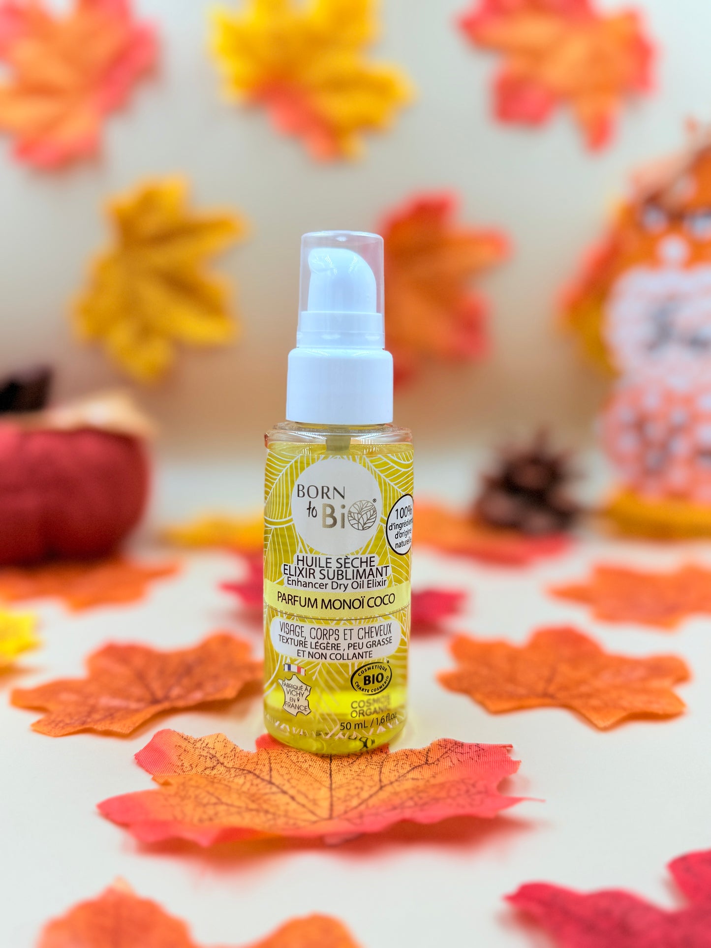 Huile Sèche Elixir Sublimant Monoï Coco - (BORN TO BIO) 50ml