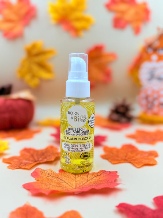 Huile Sèche Elixir Sublimant Monoï Coco - (BORN TO BIO) 50ml