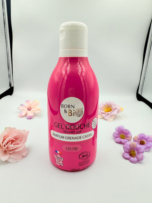 Gel douche - Born to bio - "Parfum grenade cassis" (300 ml)