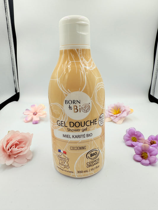 Gel douche - Born to bio - "Miel karité bio" (300 ml)