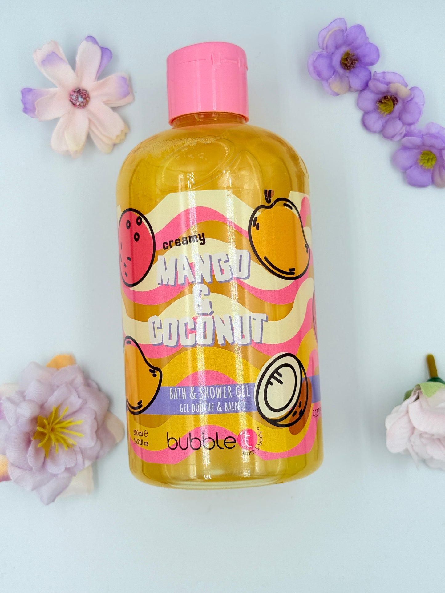 Gel douche au smoothie mangue et noix de coco (500 ml)