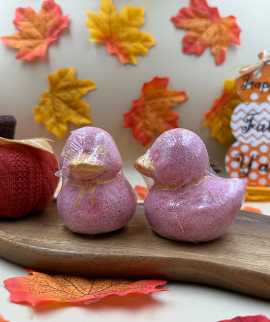 Bombe de Bain Moussant Canard  Parfum Fraise - 50g - French Tendance