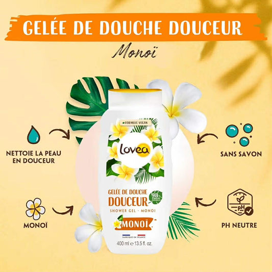 Gel douche monoi- LOVEA (400ml)